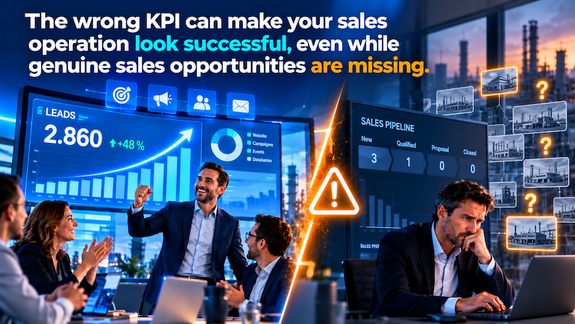 The wrong KPI can make your sales operation look successful, even while genuine sales opportunities are missing.