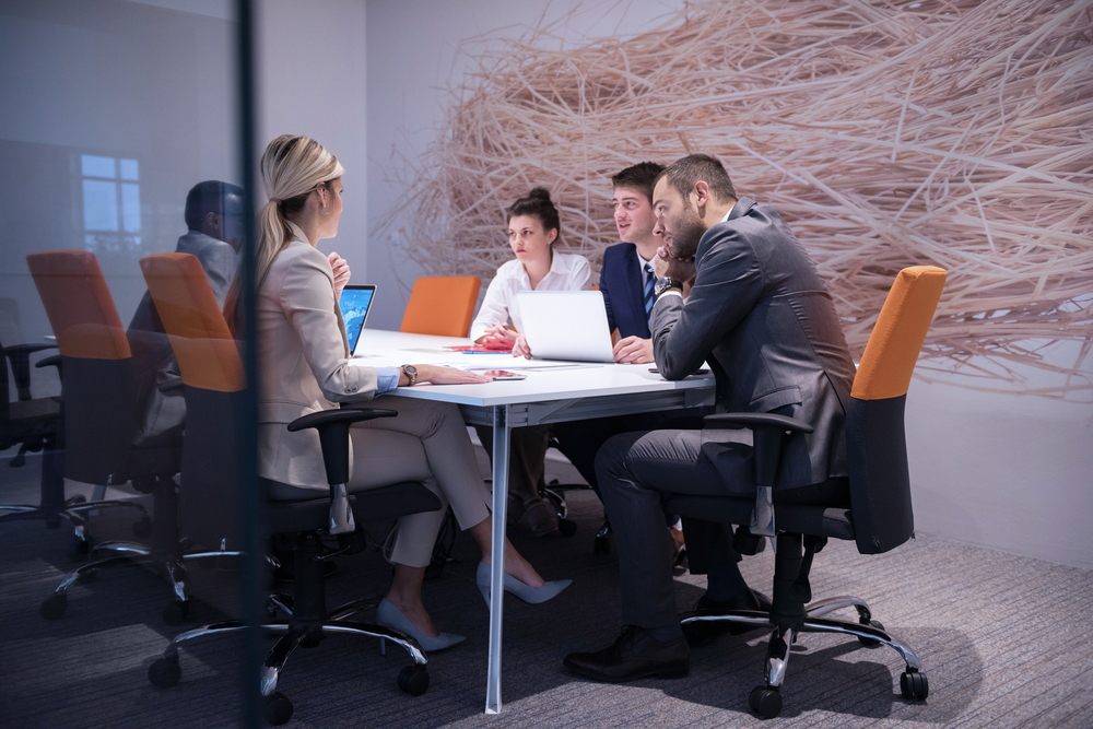 young business people group have meeting and working in modern bright office indoor-2